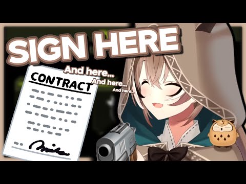 Mumei makes backseaters sign a contract【Nanashi Mumei | HololiveEN】
