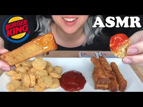 ASMR BURGER KING FRENCH TOAST STICKS + HASH BROWNS | CRUNCHY EATING SOUNDS | MUKBANG