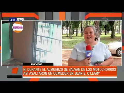 Así asaltaron un comedor en Juan E  O'Leary