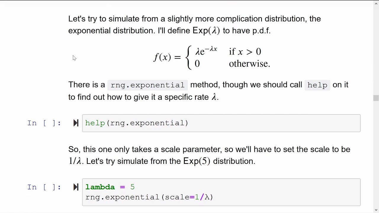 Simulating random variables in Python