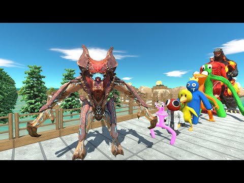 Raijin vs Godzilla Burning PYRAMID DEATH RUN - Animal Revolt Battle Simulator