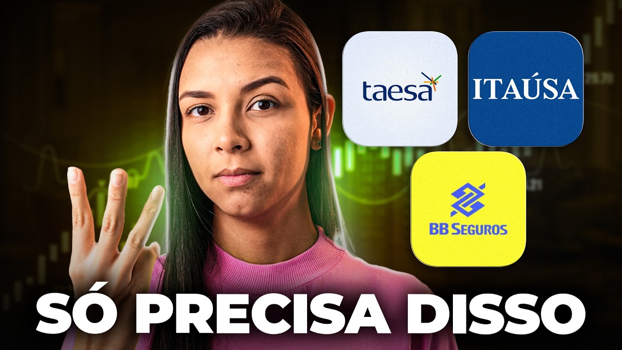 GANHE R$300 POR MÊS COM ESSAS 3 AÇÕES INVESTINDO POUCO!