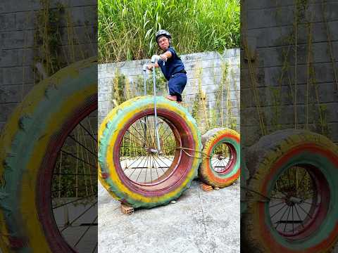 The most unique and large displacement motorbike😂 最もユニークで大排気量のバイク😂