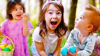 Easter Morning with 3 Kids! Egg Hunt + Opening Our EASTER BASKETS!