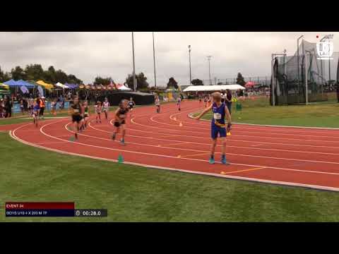 Boys U10 4 x 200m Timed Final 2 - 2019 SUBWAY State Relay Championships // LAVicTV