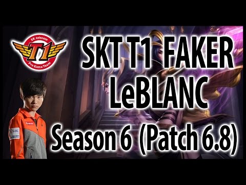 SKT T1 Faker – LeBlanc mid vs. Azir – LoL KR Challenger Ranked, Patch 6.8