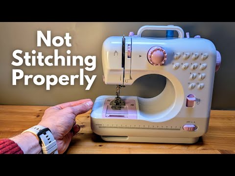 FIX - Not Stitching or Skipping Stitches - Mini Sewing Machine FHSM 505
