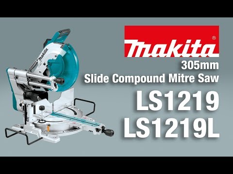Skersavimo staklės Makita LS1219L, 1800W, 305mm video