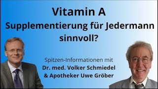 Vitamin A: Krankheiten vorbeugen & Symptome lindern durch gezielte Supplementierung.