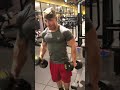 20 Y/O bodybuilder (Bicep curls, slow and controlled)