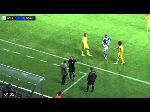 Football.by. БАТЭ - Слуцк. Удаление Крота