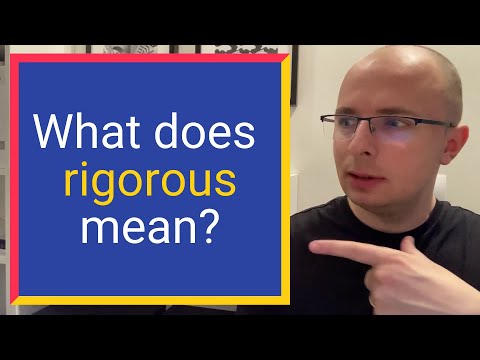 What does RIGOROUS mean? Find out Definition and Meaning