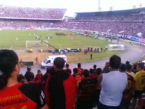 Entrada, Subida do Bandeirão e início de jogo - Santa Cruz 0x0 Sport - Final do Pernambucano 2012