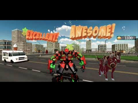 #1 Horse Robot Car Game Flying Muscle Car Robot2021, FHD1080p,60fps