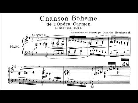 Georges Bizet/Moritz Moszkowski - Chanson boheme, from "Carmen" (audio + sheet music)