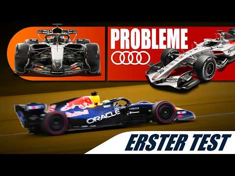 Erster F1-Test 2026: Audi mit Problemen – McLaren & Red Bull enthüllen Autos