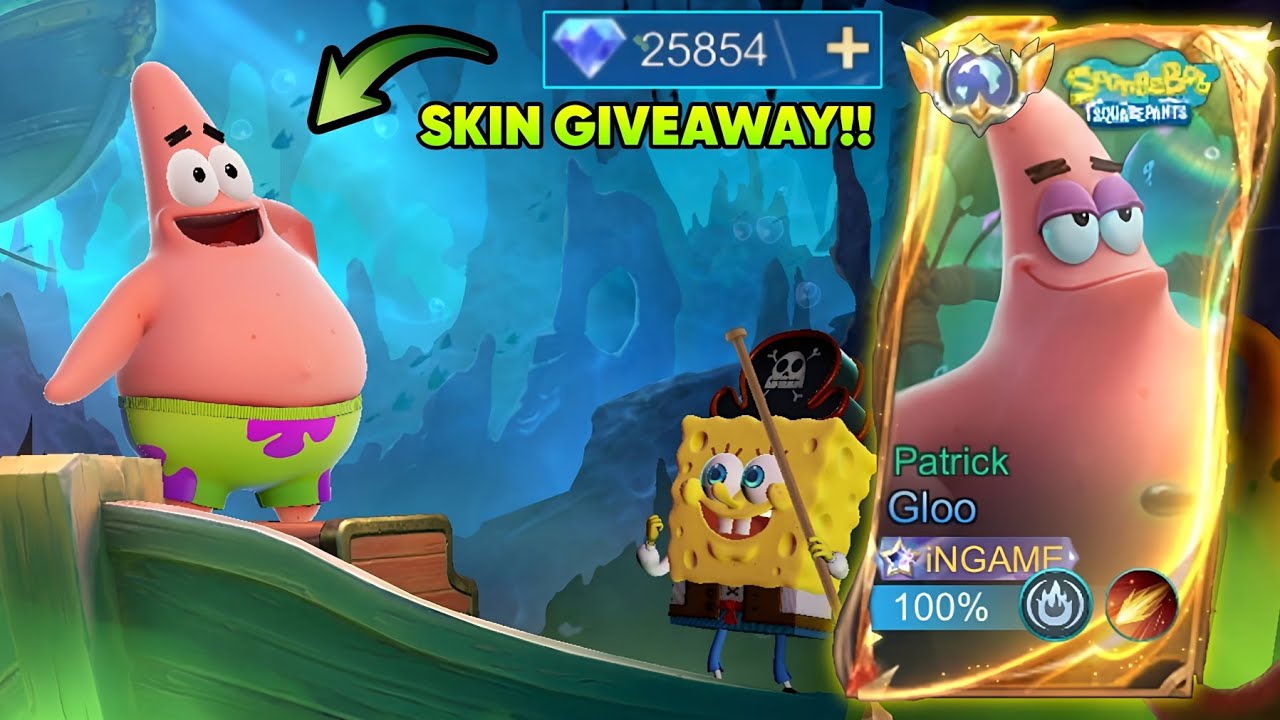 GLOO NEW COOLEST SKIN "PATRICK THE STAR" FINALLY IS HERE!😂 | BEST SKIN TO ANNOY ENEMIES