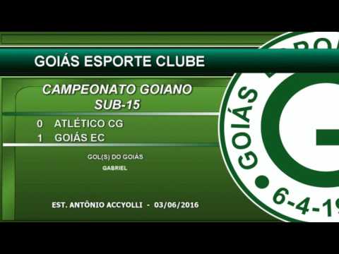 SUB 15. ATLETICO CG 0 X 1 GOIÁS EC