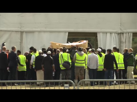 The first funerals for some of the 50 victims of last week's shootings at two mosques in New Zealand have begun. Christchurch authorities spent four days constructing a special grave at a city cemetery that is designated for the Muslim burials. (March 20)