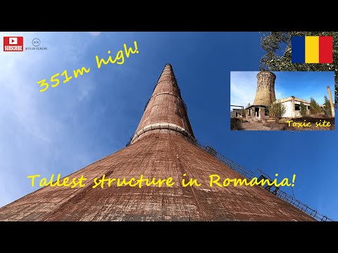 351m inaltime ! TURNUL COMBINATULUI din Baia Mare | 3rd tallest Chimney in Europe | SCARY height! 🇷🇴