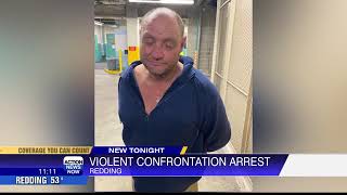Redding man arrested after threatening people with knives at O’Reilly Auto Parts, police say