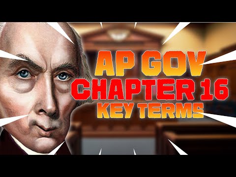 Ap Gov Chapter 16 Key Terms Notes