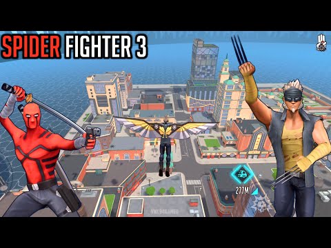 Spider Fighter 3 (New Hero: RAZORWOLF & DEAD X‘s New Look) Gameplay Android&Ios