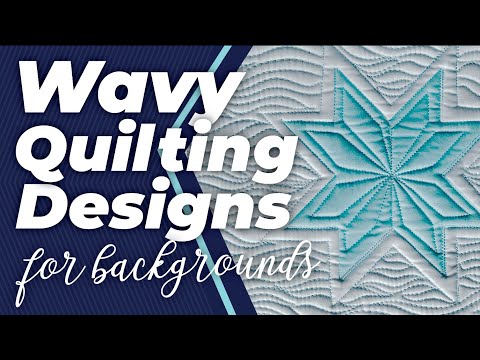 How to Quilt Wavy Quilting Designs - Negative Spaces Free-motion Challenge Quilting Along