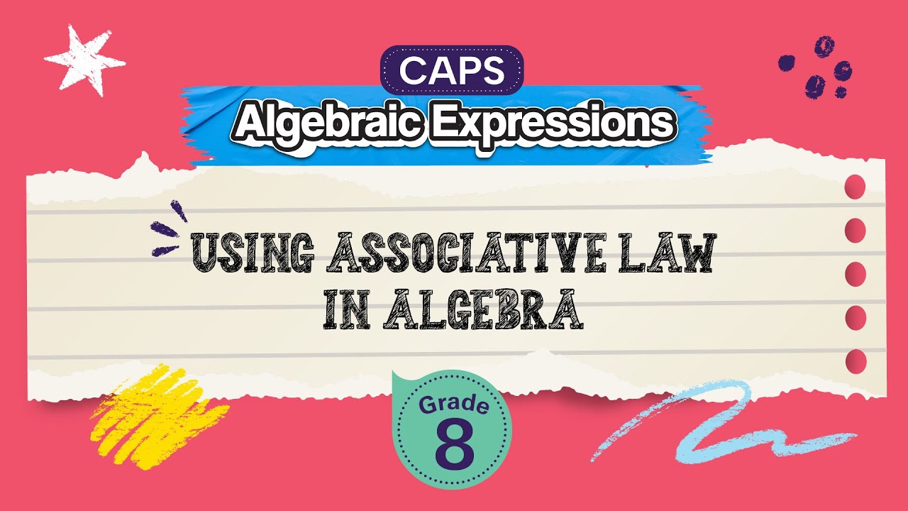 Using Associative Law in Algebra