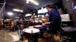 GoPro Hero 3 camera on drums - Andrea Mattia