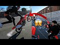 2021 CRF150RB BATTLES IN TRAFFIC