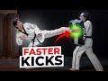 How To Kick FASTER Taekwondo Tutorial