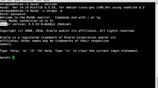 How to check mysql version in Linux (Debian, Ubuntu, etc)