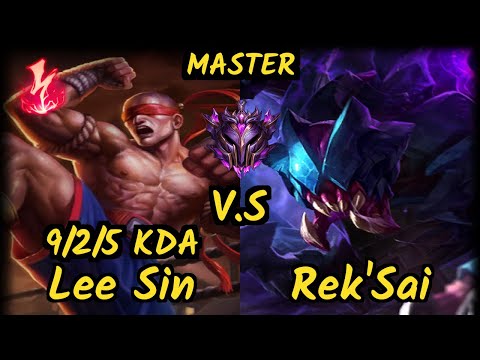 FNC Broxah (LEE SIN) vs REK'SAI - 9/2/5 KDA JUNGLE GAMEPLAY - EUW Ranked MASTER v9.6