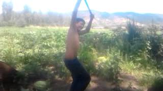 preview picture of video 'El agricultor bailando en el  sandial'