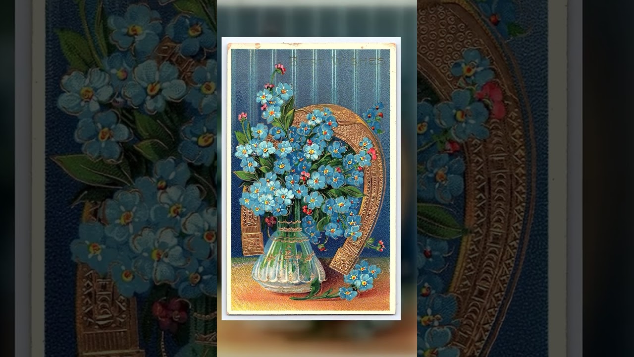 German Publisher, Divided Back Postcard, Floral Arrangement, 1910s Video