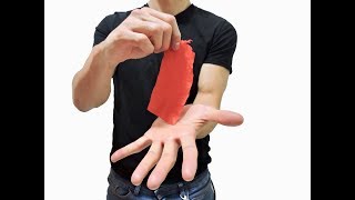 Disappearing handkerchief magic trick - Easy to learn - Tutorial