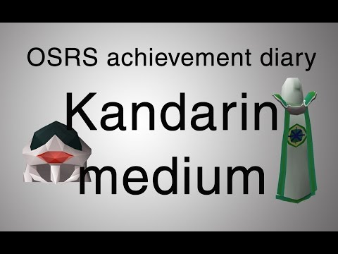 [OSRS] Kandarin medium achievement diary guide