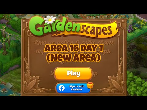 Area 16 Day 1 (New Area) | GARDENSCAPES #gardenscapes #gardenscapesgameplay #scapes