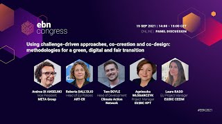 #EBN2021 - Panel 3: Using challenge-driven approaches, co-creation and