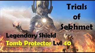 Assassin's Creed Origins Trials of Sekhmet - Trials of God 3 - Legendary Shield Tomb Protector