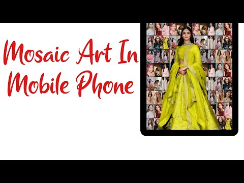 Mosaic Art In Mobile Phone|Mosaic Photo Editing|Editing|Craft|Picsart editing|Art and Craft by mom