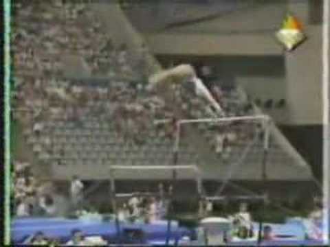 Kinga Horvath - 1992 Olympics Team Compulsories - Uneven Bars