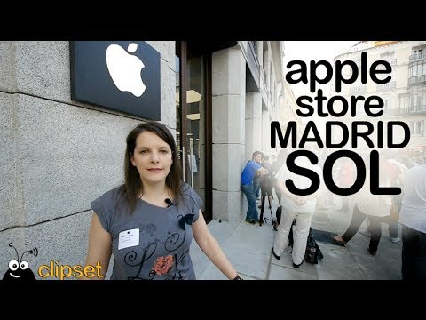 Apple Store Madrid Sun visit