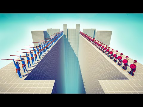 50x SPEAR THROWER vs 50x UNITS - Totally Accurate Battle Simulator TABS