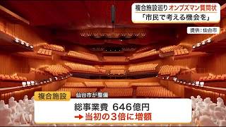 「際限なく資金をつぎ込むことを容認する市民はいない」仙台市民オンブズマンが複合施設めぐり公開質問状 (26/10/23 18:05)