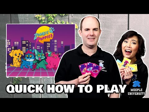 Zombie Puppies - Protect Your Puppies from being Zombified! Quick How to Play Board Game