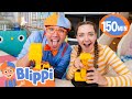 Blippi S Excavator Song 2H Best Blippi Vehicle Videos Blippi Amanda Seyfried In A Ball Pit