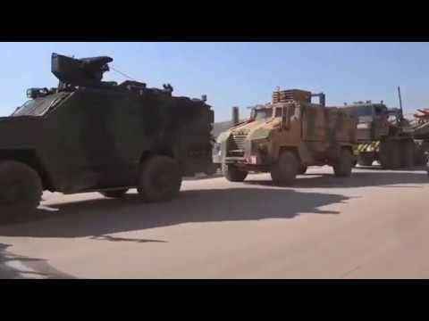 RAW: Large Turkish Military Convoy Enters Syria's Idlib Province