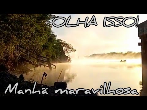 OLHA ISSO que MANHÃ maravilhosa no RIO PARANAÍBA MG